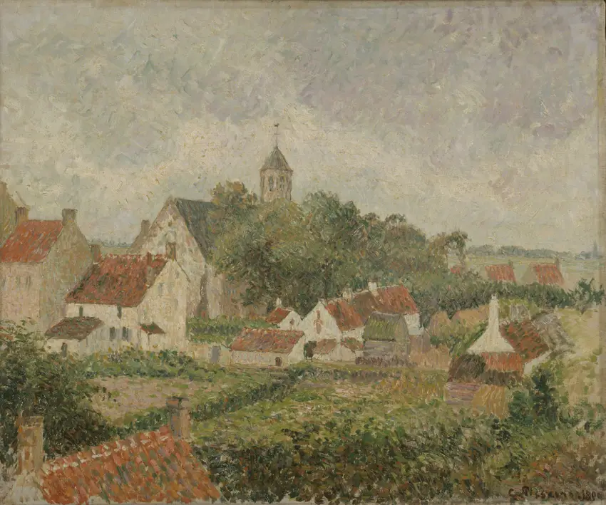 Le village de Knocke (1894) by Camille Pissarro